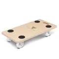 Produktbild: STAHLWERK Transportroller mit 58 x 29 cm Ladefläche und 250 kg Tragkraft (TR-250 ST) – Rollbrett, Abriebfeste Lenkrollen, Gummi-Pads für festen Halt, Möbelroller, Möbeltransport, Tischtransportwagen