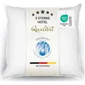 Produktbild: Daunenkissen aus 100% Daunen für Allergiker geeignet, 80x80 cm, Hotelqualität - Weiß