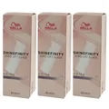 Produktbild: Wella Shinefinity Glaze Cool 3 x 60 ml 08/98 Silver Pearl Tönung Set