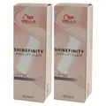 Produktbild: Wella Shinefinity Glaze Cool 2 x 60 ml 08/98 Silver Pearl Tönung Set
