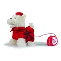Produktbild: Simba 105893242 - Chichi Love Poshi, kabelgesteuerter West Highland Terrier, läuft und bellt, mit Kleid und Leine, 25cm, ab 3 Jahre