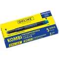 Produktbild: Online Füllerpatronen 17036 Kombipatrone, blau, Großraumpatronen, 5 Stück