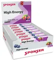 Produktbild: Sponser High Energy Bar Box 30 Riegel 45g Berry