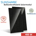 Produktbild: 400W Balkonkraftwerk Solarmodule Set – 2x Sunshare RAY 200W Full Black N-TOPCon