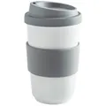 Produktbild: KAHLA Coffee-to-go-Becher Fillit Becher + Trinkdeckel, 1-tlg., Porzellan, Made in Germany grau 400 ml | 13 cm