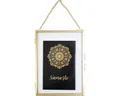 Produktbild: Portraitrahmen Metall aufklappbar ohne Rückwand zum hängen gold 13x18 cm