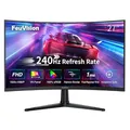 Produktbild: FeuVision 27 Zoll Curved Gaming Monitor, 240Hz, FHD 1080p, PC Monitor, 1ms, VA Panel, FreeSync, Adaptive-Sync, VESA montierbar, Eye-Care, 100% sRGB, Rahmenlos Bildschirm, HDMI, DP