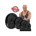 Produktbild: Miweba Sports Hantelscheiben HSG100, 2x 10 kg Hantel-Gewichte, passend für Ø 30mm, Set, Gusseisen