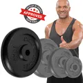 Produktbild: 2x10 Kg Hantelscheiben Gewicht Gewichtsscheiben Gusseisen Fitness Scheiben Ø30mm