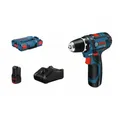 Produktbild: Bosch Akku-Bohrschrauber GSR 12V-15, mit 2 x 2,0 Ah Li-Ion Akku, L-BOXX