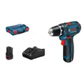 Produktbild: Bosch  Akku-Bohrschrauber GSR 12V-15, 2 Akku GBA 12V 2.0Ah, 0601868109