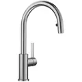 Produktbild: Blanco Küchenarmatur Candor-S, Edelstahl, Metall, 7.4x36.8x23.9 cm, flexible Anschlussschläuche, herausziehbarer Auslauf, Keramikkartusche, schwenkbarer Auslauf, Nur In Filialen Erhältlich, Nur In Filialen Erhältlich, Nur In Filialen Erhältlich