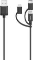 Produktbild: Hama 200617 3in1 Micro-USB-K, 480 Mbit/s, 0,75m