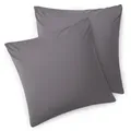 Produktbild: Blumtal Kissenbezug, Grau, Textil, Quadratisch, 80x80 cm, Oeko-Tex® Standard 100, Wohntextilien, Bezüge, Kissenbezüge