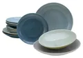 Produktbild: CreaTable Tafelservice Reactive Aqua (12-tlg), 4 Personen, Steinzeug