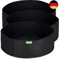 Produktbild: GardenMate 3X 60L Hochbeet Pflanzsack aus Vliesstoff Ø61cm Höhe 20cm