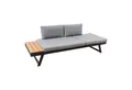 Produktbild: riess-ambiente Loungesofa MODULAR MIAMI 230cm grau natur anthrazit · wetterfeste Outdoor-Liege, Einzelartikel 1 Teile, Balkon/Terrasse/Garten · Aluminium & WPC · verstellbares Kopfteil