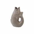 Produktbild: Gift Company Vase Monsieur Carafon S, Dekovase in Fisch-Form, Steingut Sandstone