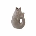 Produktbild: Gift Company Vase Monsieur Carafon S, Dekovase in Fisch-Form, Steingut Sandstone