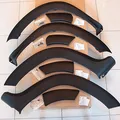 Produktbild: Dacia 4 x Kotflügel Verbreiterung Radlauf Schutz für Duster I (2010-2017), Schwarz, Front und Rear, Original Zubehör, Teilenummer: 8201274674
