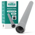 Produktbild: Millto™ Rohr Abwasserrohr Kanalisationsrohr 50 mm x 500 mm Grau Abflussrohr
