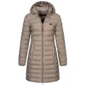 Produktbild: Geographical Norway Steppmantel Winter Jacke Steppjacke Parka Lange Kapuzenjacke Steppmantel Outdoor beige XXL (44)