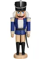 Produktbild: Seiffener Volkskunst | Nussknacker aus dem Erzgebirge | Husar mit Säbel 37 cm | Nussknacker Deko Figur | Original Erzgebirgische Volkskunst | 11212/2 | blau lasiert