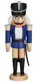Produktbild: Seiffener Volkskunst Nussknacker Nussknacker Husar blau lasiert, Handarbeit aus dem Erzgebirge