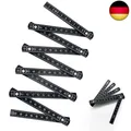 Produktbild: DEANKEJI Schwarz Zollstock, Flexible Holzbearbeitungslineal, Skalierbar auf 1m