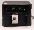Produktbild: Tefal EY901N Dual Easy Fry Essential Doppel-Heißluftfritteuse, schwarz