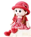 Produktbild: Niedliche Weiche Stoffpuppe Kuschelpuppe Baby Mädchen Puppe Plüschpuppe Kleinkinder Plüsch Spielzeug Püppchen Ragdoll Prinzessin Puppe zur Geburt oder Taufe
