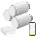 Produktbild: revolt 3er-Set smarte Heizkörperthermostate mit Display, App, ZigBee-Gateway