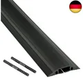Produktbild: D-Line FC83B Boden Kabelbrücke mit Steckverbindung, Schwarz, Boden-Kabelkanal 