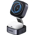 Produktbild: UGREEN 2-in-1 Magnetischer Wireless Charger Dark Gray