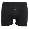 Produktbild: Götzburg Herren Boxershorts mit Eingriff und Knopfleiste (DE/NL/SE/PL, Alphanumerisch, XXL, Regular, Regular, 2 x schwarz)