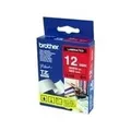 Produktbild: Brother TZe 435 - Laminiertes Band - Weiß auf Rot - Rolle (1,2 cm x 8 m) - 1 Rolle(n) - für P-Touch PT-1000, 1005, 1010, 1080, 1280, 2030, 2470, 2730, 9700, 9800, E300, H105, H75 (TZE435)