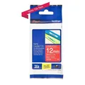 Produktbild: Brother TZE-435 P-Touch Schriftband weiss auf hard rot 12mm Hinterbanddruck NEU