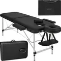 Produktbild: tectake® 2 Zonen Massageliege, Breite 60 cm, Polsterung 4 cm, mit Aluminiumgestell, 205 x 95 x 89 cm
