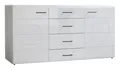 Produktbild: Sideboard SPIRIT, B 170 x H 94 cm, Weiß matt, Weiß Hochglanz, 2 Türen und 4 Schubladen