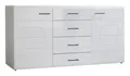 Produktbild: Sideboard Kommode Schrank  weiß Hochglanz 4 Schubladen B 170 cm