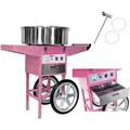 Produktbild: Zuckerwattemaschine mit Wagen Zuckerwatte Candy Floss Maker 52 cm mit Wagen