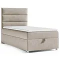 Produktbild: Best For Home Boxspringbett Trinity k-4 mit 7-Zonen Bonell-Federkernmatratze | Boxspringbett 100x200 | Boxsprintbett mit Matratze Und Stauraum | Polsterbett 100x200 - Lieferung bis Bordsteinkante