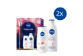 Produktbild: Nivea Pflege-Geschenkset NIVEA Rosenliebe 2 x Geschenkset Duschgel 250 ml und Bodylotion 400ml Set, 4-tlg.