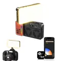 Produktbild: Rollei LUX Compact 40W RGB Led Videoleuchte, Kamera Licht Taschenformat 282 g mit Eingebautem Akku 3350 mAh und Typ-C-Aufladung Steuerung per Candela App, Videoleuchte-Kamera-Licht-Fotografie-Studio