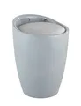 Produktbild: WENKO Bad Hocker CANDY grau Wäsche Korb Sammler 20 L Sack Sitz Sortierer Box WC