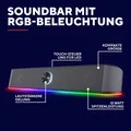 Produktbild: Stereo Soundbar mit RGB Beleuchtung GXT 1619 Rhox Computer Boxen 12W 2.0 Laut...