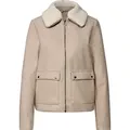 Produktbild: Street One Teddy Jacke 'Jacke mit abnehmbarem Kragen', A212712, Soft Sand Mel., Gr. 40 - Beige - 40
