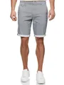 Produktbild: Indicode Herren Cuba Chino Shorts mit 5 Taschen aus Baumwollgemisch | Bermuda Sommershorts für Männer Light Indigo, XL