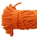Produktbild: Mississhop Kordel 8 mm I 50 m 100% Baumwolle Baumwollkordel Seile Orange Ø 8mm