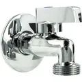 Produktbild: Tecuro - Mini-kugelauslaufventil 1/2 Zoll X 3/4 Zoll Inkl. Wandrosette, Messing-verchromt